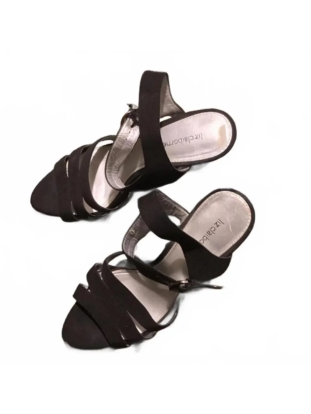 Liz Claiborne black strap heels